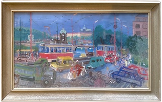 Jaromír Jindra (1895 - 1984) - Palackého náměstí v Praze