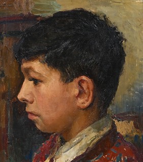 František Zikmund (1893 - 1955) - Portrét chlapce