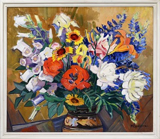 Milada Špálová (1884 - 1963) - Kytice ve váze