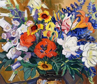 Milada Špálová (1884 - 1963) - Kytice ve váze