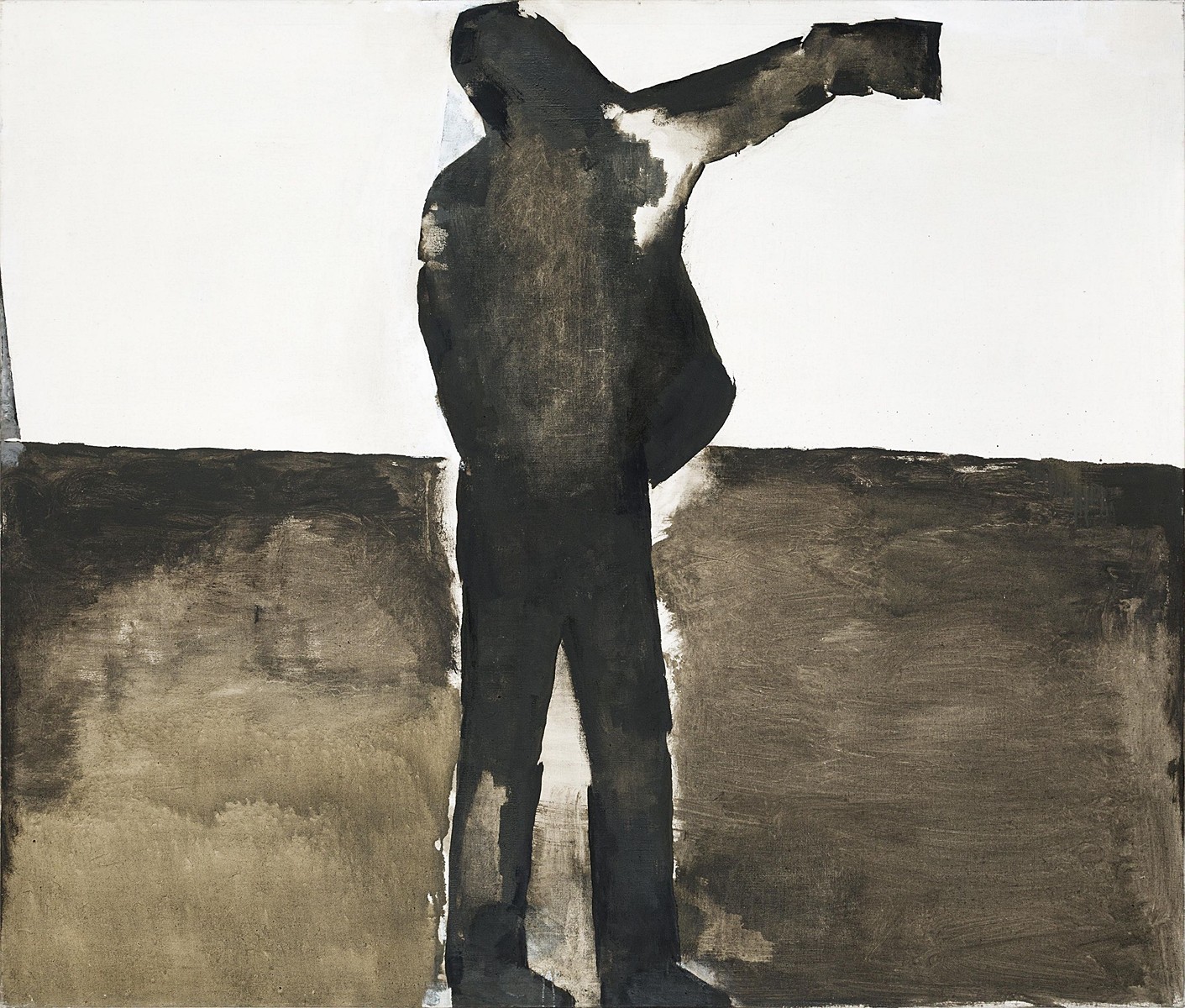 Man with a sleeve (after Millet's Ending Day)