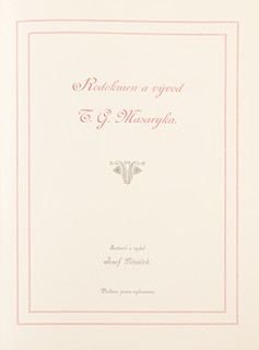 Hoffmeister Adolf 1902–1973 - Pan president se Švehlou v Karlových Varech v r. 1927, 1927, Rodokmen a vývoj T. G. Masaryka