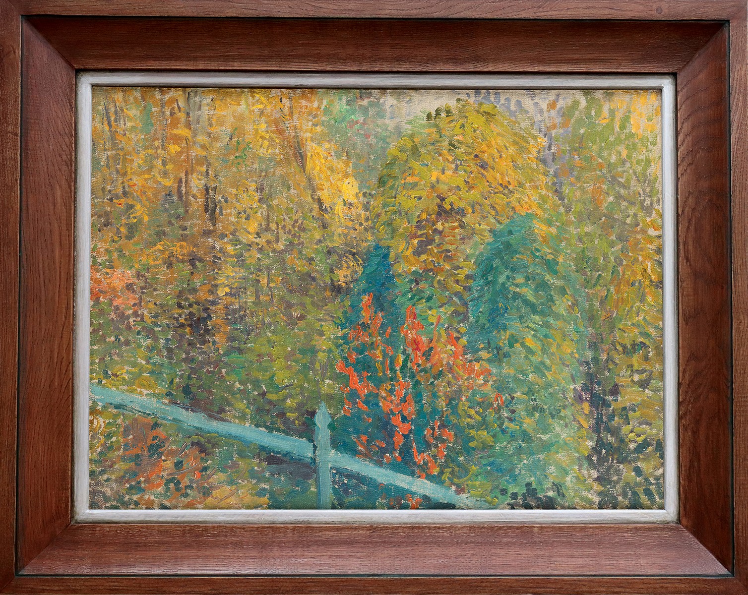 Miloš Jiránek (1875 - 1911) - Pohled z prezidentského domu na Jelení příkop (oboustranný obraz)