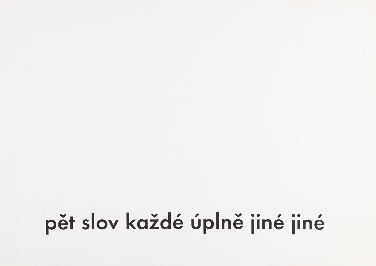 Valoch Jiří *1946 - Pět slov každé úplně jiné jiné