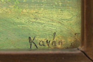 František Kaván (1866 - 1941) - Kupky sena - vystaveno v Hlinsku 1941