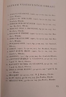 František Kaván (1866 - 1941) - Kupky sena - vystaveno v Hlinsku 1941