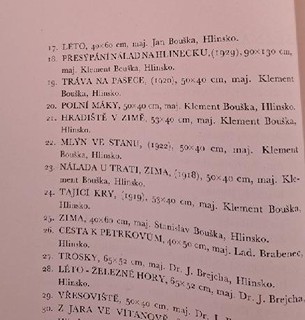 František Kaván (1866 - 1941) - Kupky sena - vystaveno v Hlinsku 1941