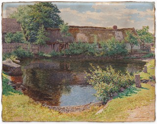 Adolf Körber (1887 - 1967) - Rybník za vsí