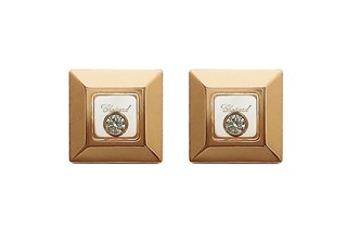 Zlaté náušnice Chopard Happy Diamonds - Originál