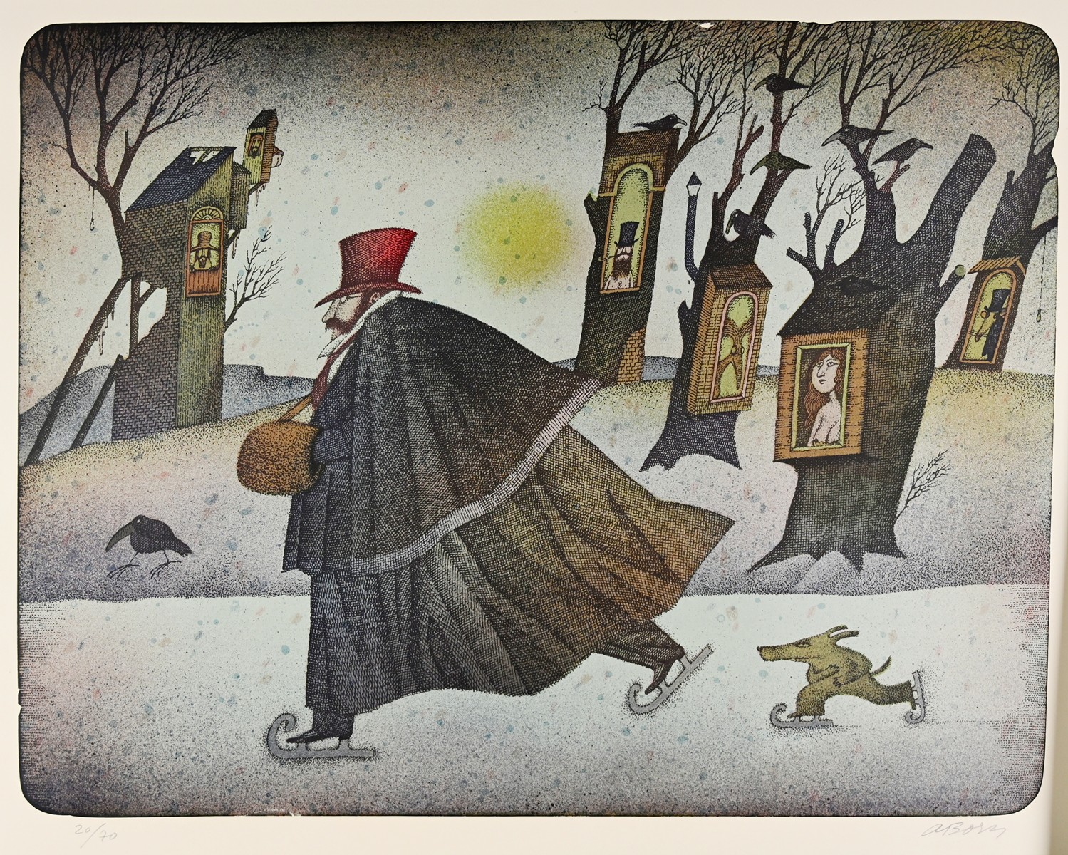 Adolf Born (1930-2016) - Rychlobruslení v řídce obydlené krajině