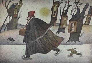 Adolf Born (1930-2016) - Rychlobruslení v řídce obydlené krajině