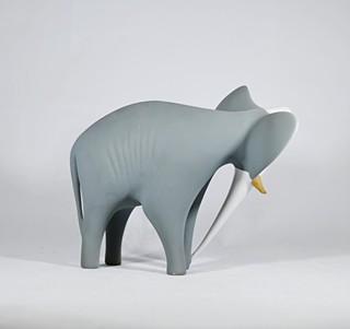 Jaroslav Ježek (1923 - 2002) - Soška, Brusel, Slon, Royal Dux