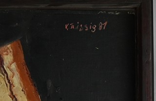 Karel Teissig (1925 - 2000) - Zátiší s masem na háku