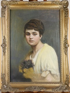 Robert Schlosser (1880-1943) - Dívka s perlami
