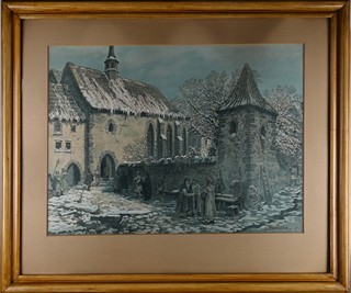 Jaroslav Panuška (1872 - 1958) - Betlémská kaple v 15.století