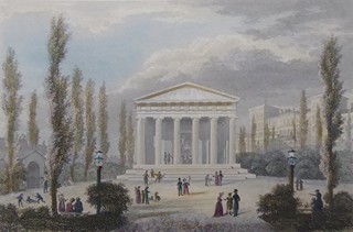 JAKOB MEINRAD BAYRER (1810-1900) - DER THESEUS-TEMPEL IM VOLKSGARTEN ZU WIEN