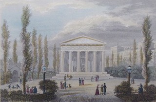 JAKOB MEINRAD BAYRER (1810-1900) - DER THESEUS-TEMPEL IM VOLKSGARTEN ZU WIEN
