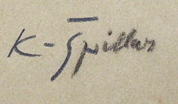 KAREL ŠPILLAR (1871-1939) - DÍVČÍ AKT S RUKAMA NAD HLAVOU - VĚTŠÍ ROZMĚR