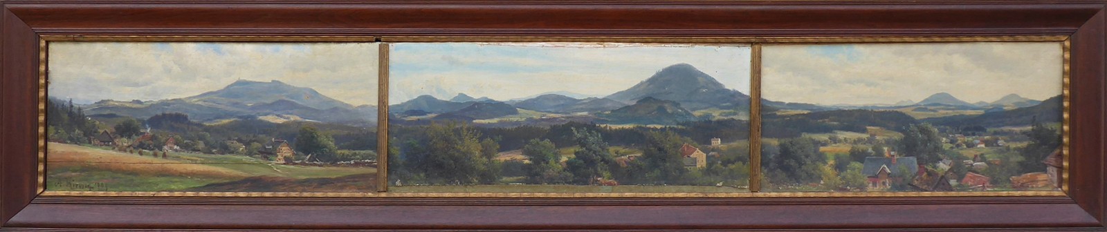 ALOIS KIRNIG (1840-1911) - PANORAMATICKÁ KRAJINA - ROZMĚRNÉ