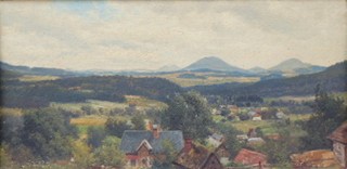 ALOIS KIRNIG (1840-1911) - PANORAMATICKÁ KRAJINA - ROZMĚRNÉ