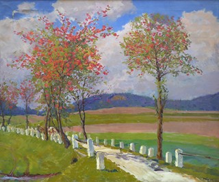 Oldřich Hlavsa (1889 - 1936) - JEŘABINY U CESTY