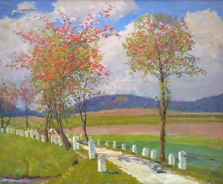 Oldřich Hlavsa (1889 - 1936) - JEŘABINY U CESTY