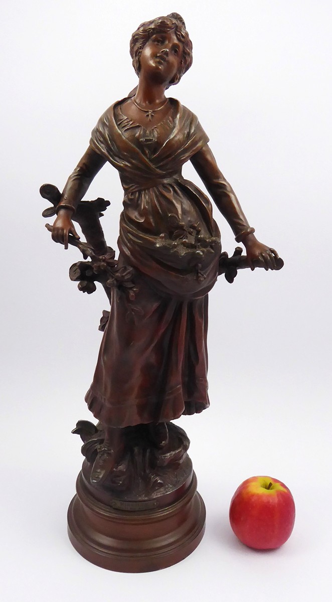 L.A. MOREAU (1855-1919), H.F. MOREAU (1857-1930) - MIREILLE - VYŠŠÍ SOCHA