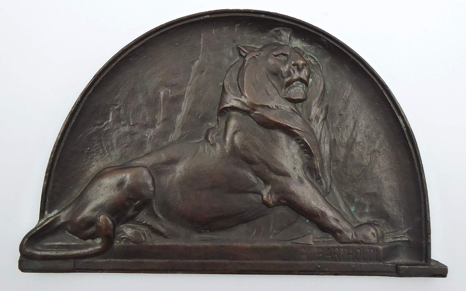 FRÉDÉRIC AUGUSTE BARTHOLDI (1834-1904) - BELFORTSKÝ LEV - AUTOR RELIÉFU TVŮRCEM SOCHY SVOBODY V NEW YORKU