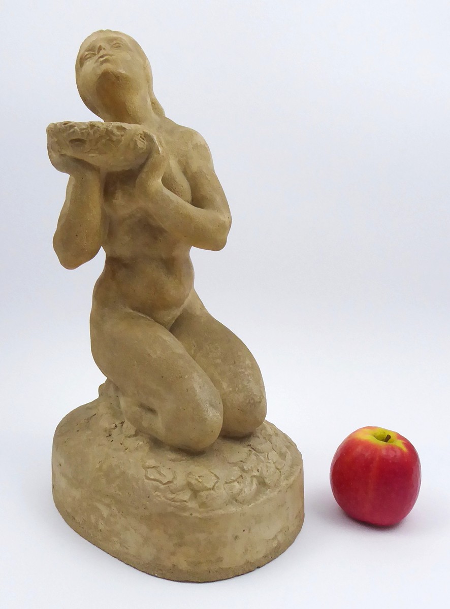 JAROMÍR MÁRA (1891-?) - DÍVKA S MISKOU