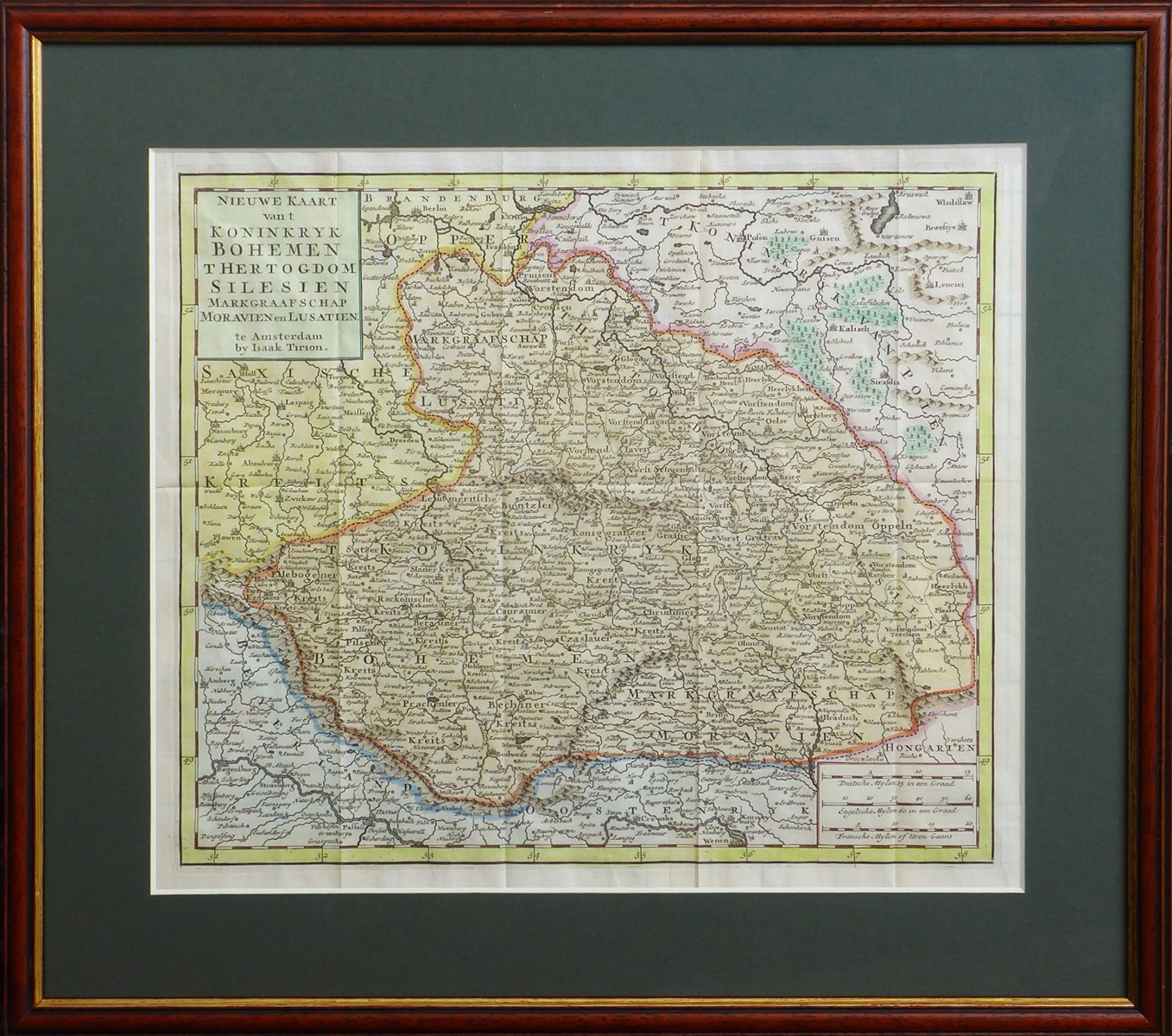 ISAAK TIRION (1705-1765) - ČECHY, MORAVA, SLEZSKO A LUŽICE