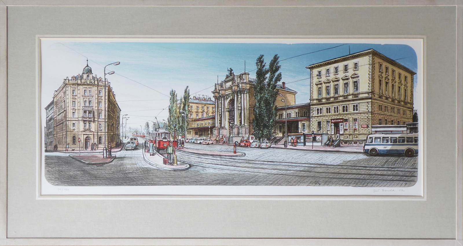 JIŘÍ BOUDA (1934-2015) - TĚŠNOV V PRAZE - VĚTŠÍ ROZMĚR