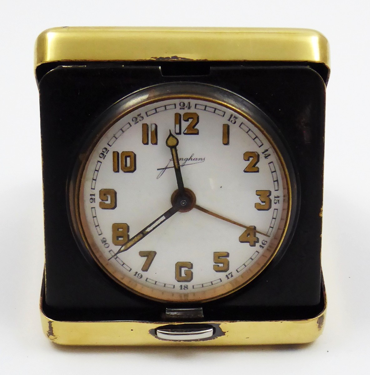 CESTOVNÍ SKLÁDACÍ HODINY S BUDÍKEM - JUNGHANS