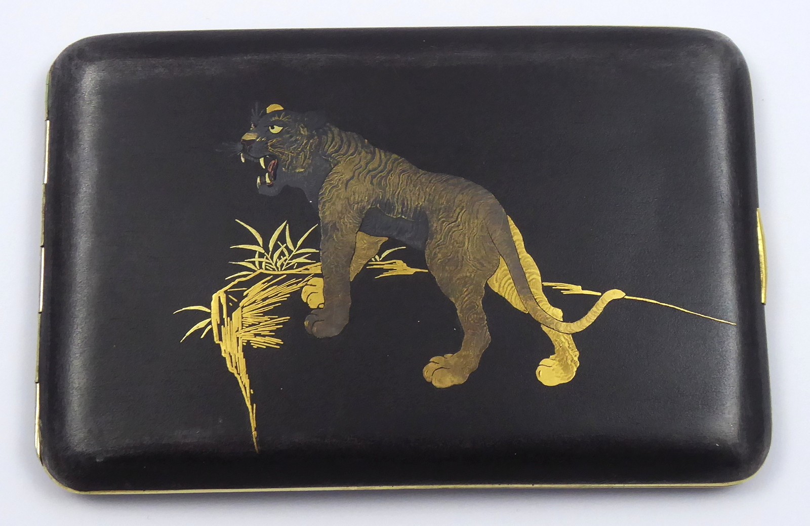 JAPONSKÁ TABATĚRKA S TYGREM - PERIODA MEIJI (MEIDŽI), KOMAI