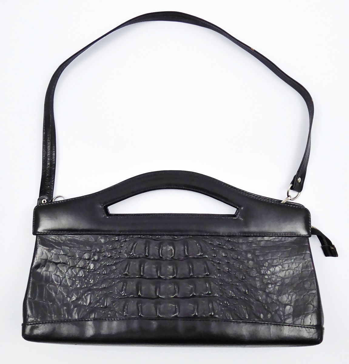 KABELKA Z PRAVÉ KROKODÝLÍ KŮŽE - DO RUKY I PŘES RAMENO