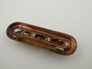 BROŽ S JANTAROVĚ ŽLUTÝMI SKLENĚNÝMI KAMÍNKY