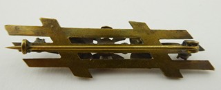 BROŽ S KVĚTEM A SKLENĚNÝMI GRANÁTKY