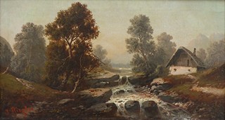 JULIUS ZOPF (1838-1897) - KRAJINA S BYSTŘINOU