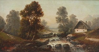 JULIUS ZOPF (1838-1897) - KRAJINA S BYSTŘINOU