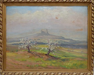 FERDINAND TÁSLER (1919-1996) - POHLED NA HRAD TROSKY