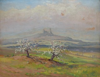 FERDINAND TÁSLER (1919-1996) - POHLED NA HRAD TROSKY