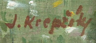 JAROSLAV KREPČÍK (1880-1959) - KVETOUCÍ LOUKA U REMÍZKU