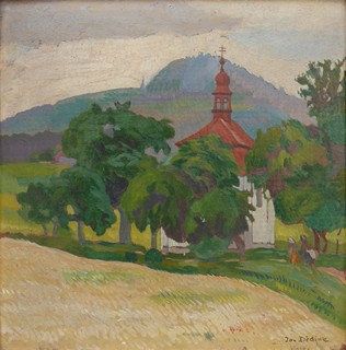 JAN DĚDINA (1870-1955) - KAPLIČKA POD RALSKEM