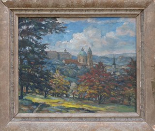 JOSEF PETROVICKÝ (1881-?) - POHLED NA MALOU STRANU Z PETŘÍNA