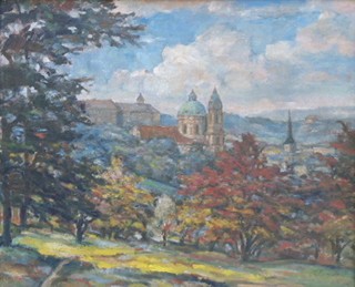 JOSEF PETROVICKÝ (1881-?) - POHLED NA MALOU STRANU Z PETŘÍNA