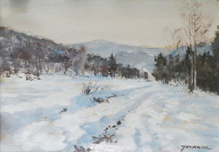 JAROMÍR KUNC (1900-1971) - ZIMA NA VYSOČINĚ