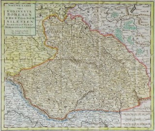 ISAAK TIRION (1705-1765) - ČECHY, MORAVA, SLEZSKO A LUŽICE