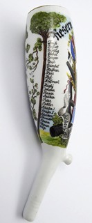 PORCELÁNOVÁ FAJFKA VOJÍNA JEZDECTVA GÜMBELA