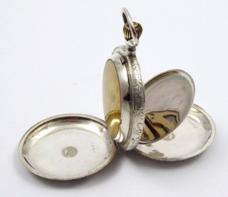 STŘÍBRNÉ KAPESNÍ HODINKY PERFEKTION - WEBER & DUBOIS