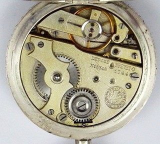 STŘÍBRNÉ KAPESNÍ HODINKY PERFEKTION - WEBER & DUBOIS