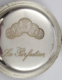 STŘÍBRNÉ KAPESNÍ HODINKY PERFEKTION - WEBER & DUBOIS